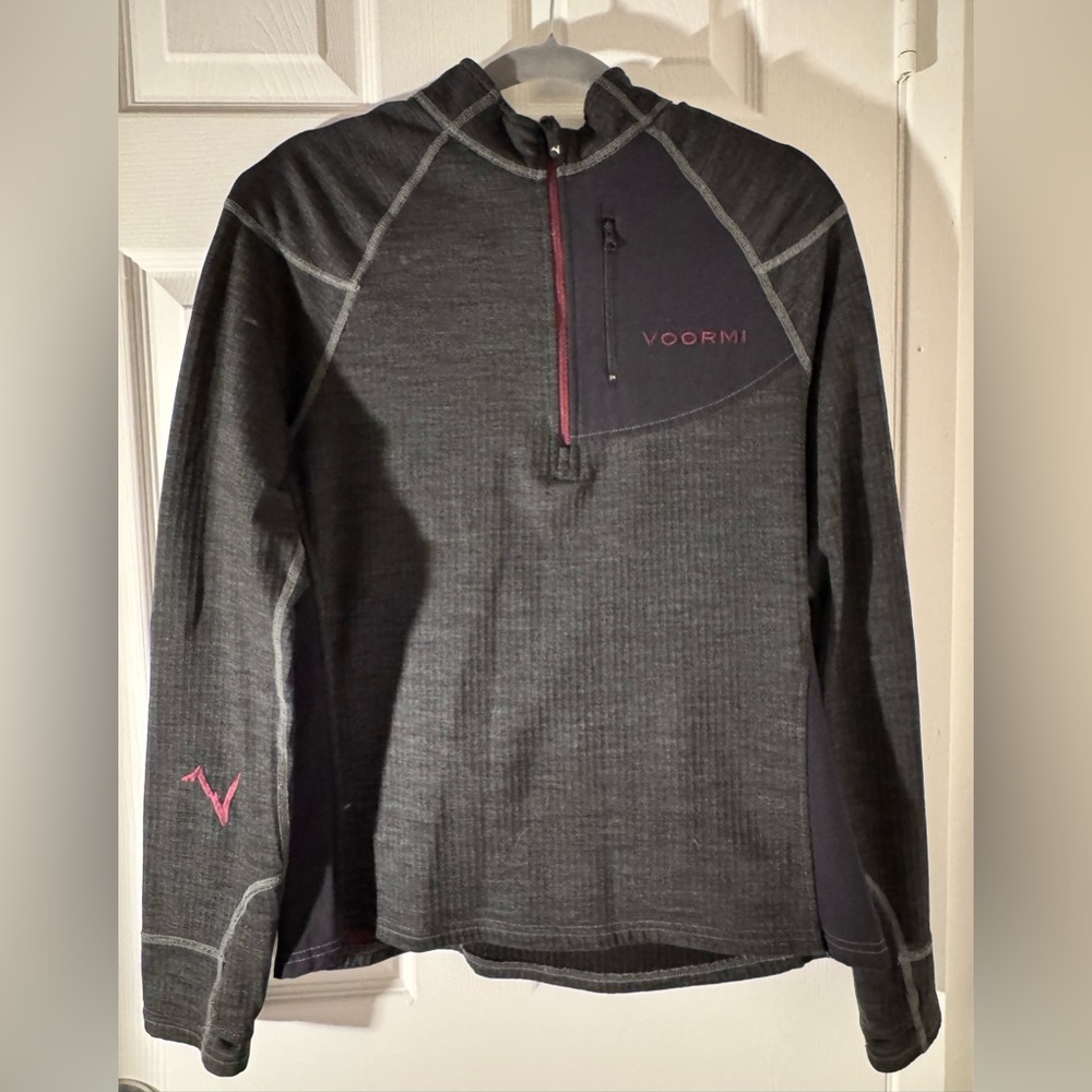 Voormi Women's Charcoal Wool Sweater, size M